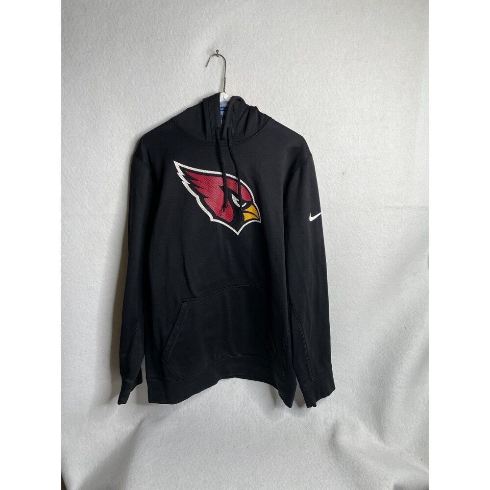 Nike Therma Fit NFL Arizona Cardinals Mens S Black Team Apparel Hoodie Pullover